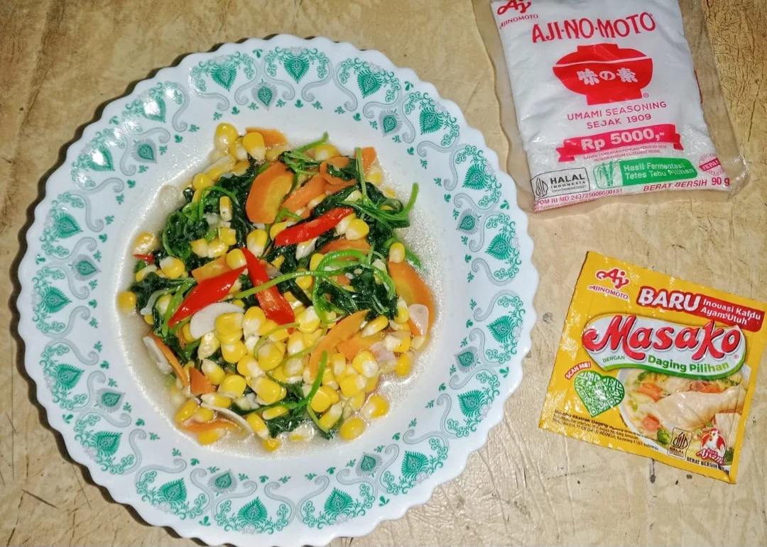 Tumis Bayam Jagung