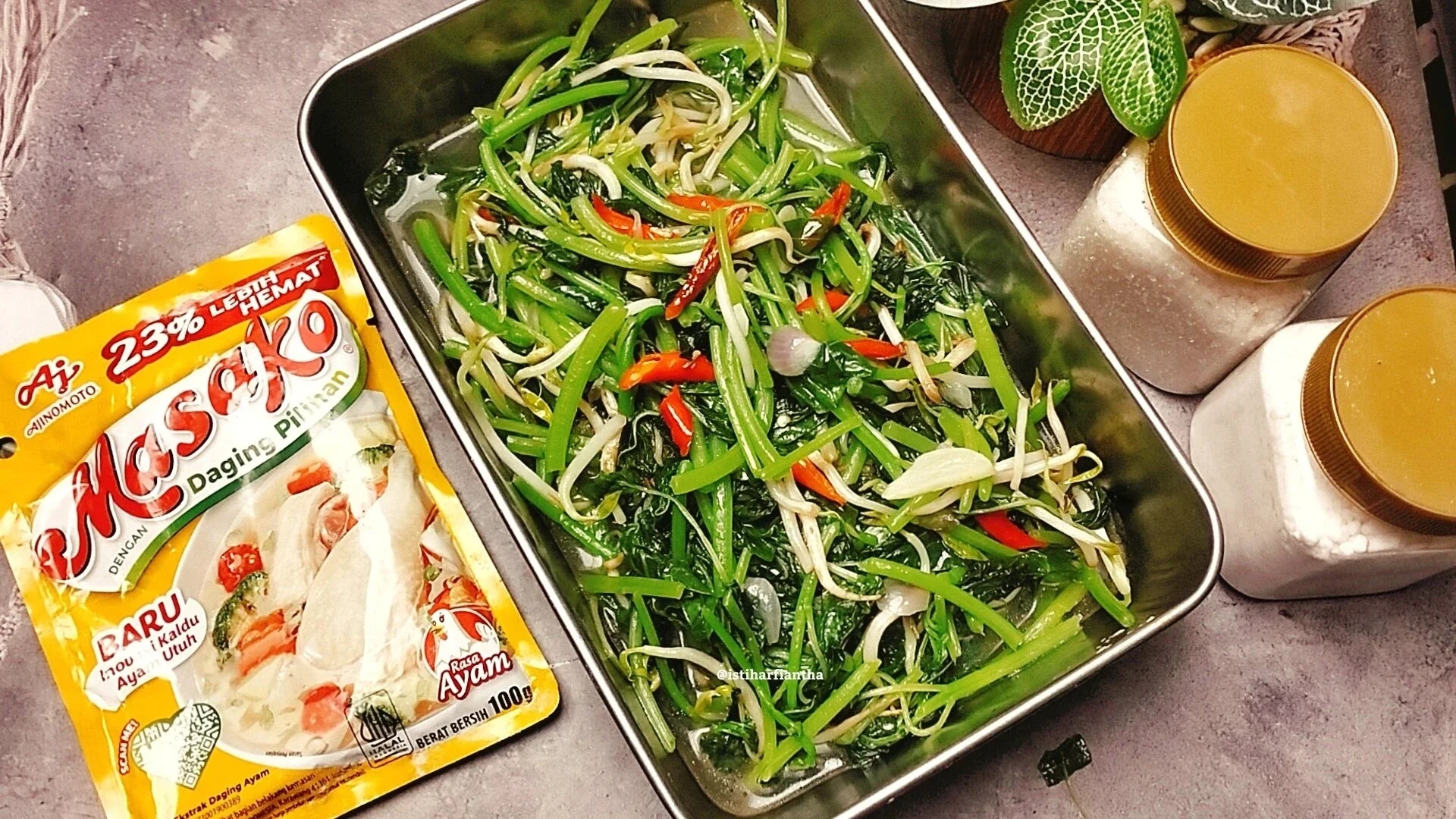 Tumis Bayam Tauge ala MASAKO®