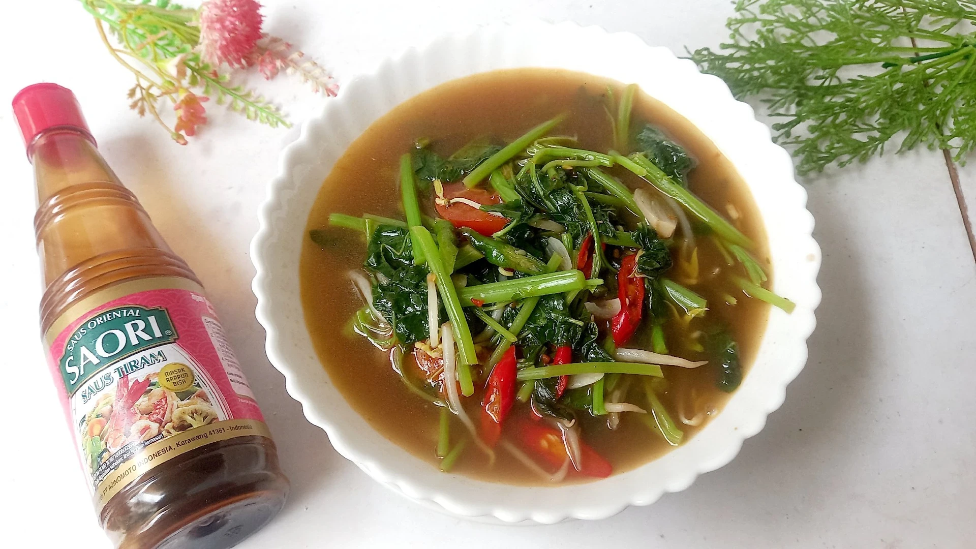 Tumis Bayam Toge