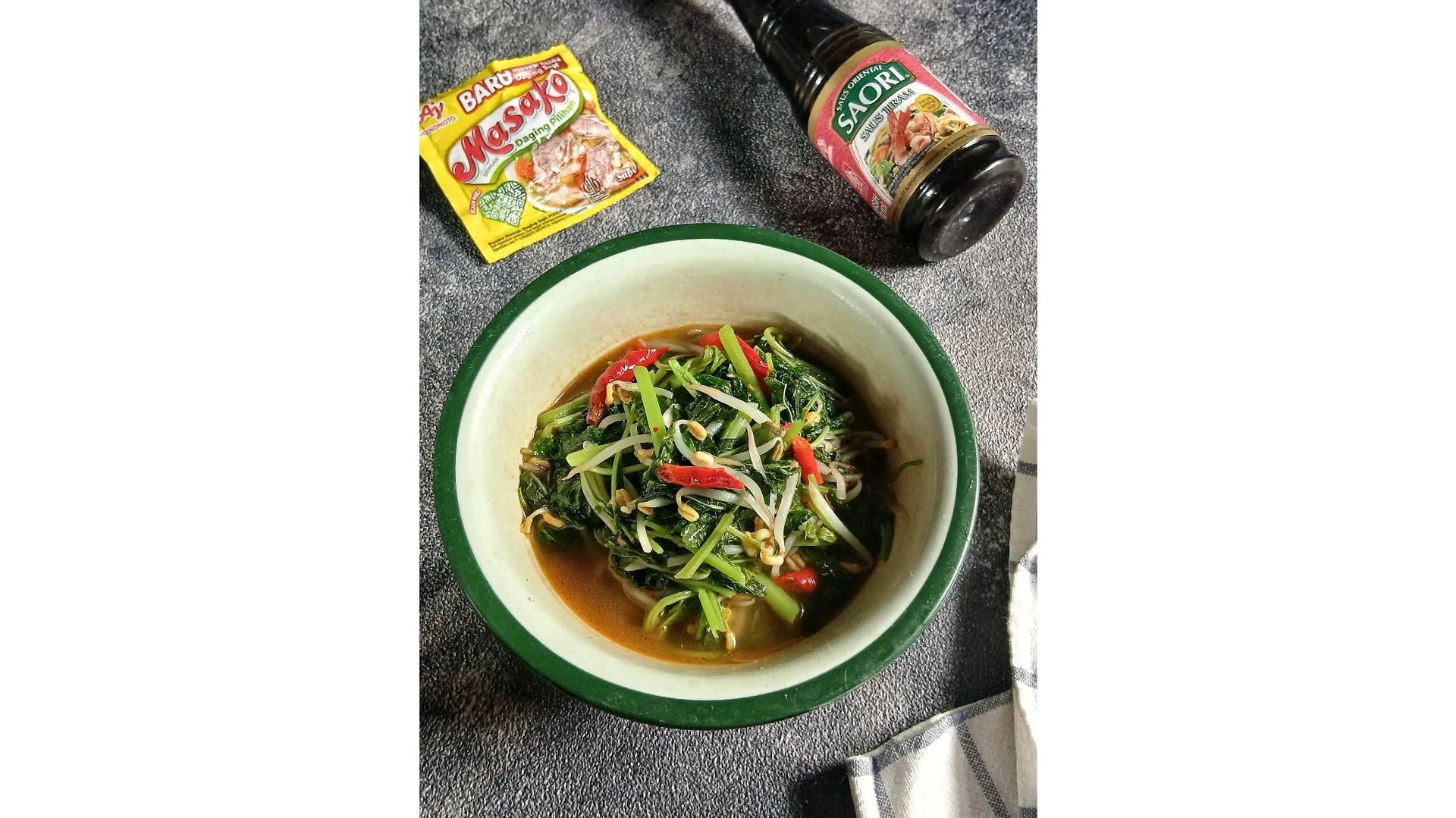 Tumis Bayam Toge