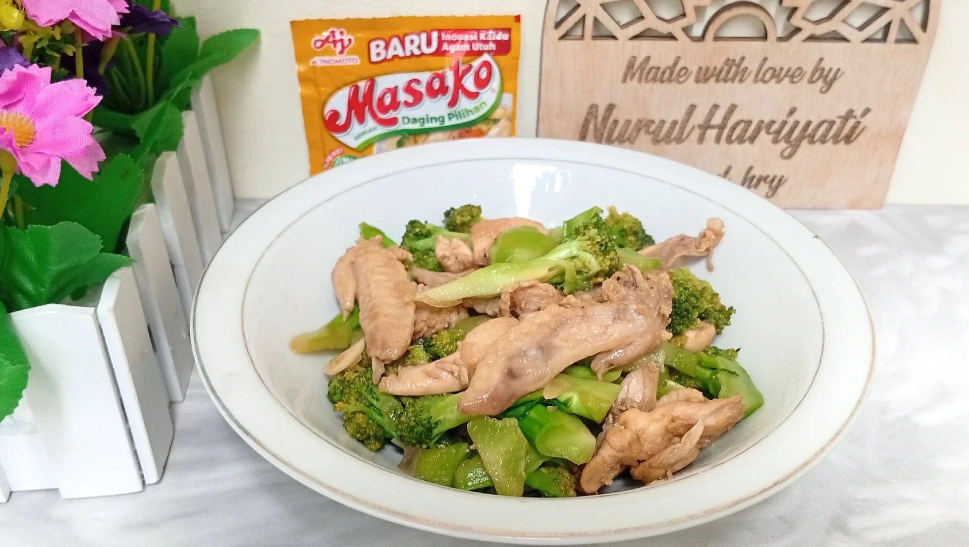 Tumis Brokoli Pecok Sayap Ayam