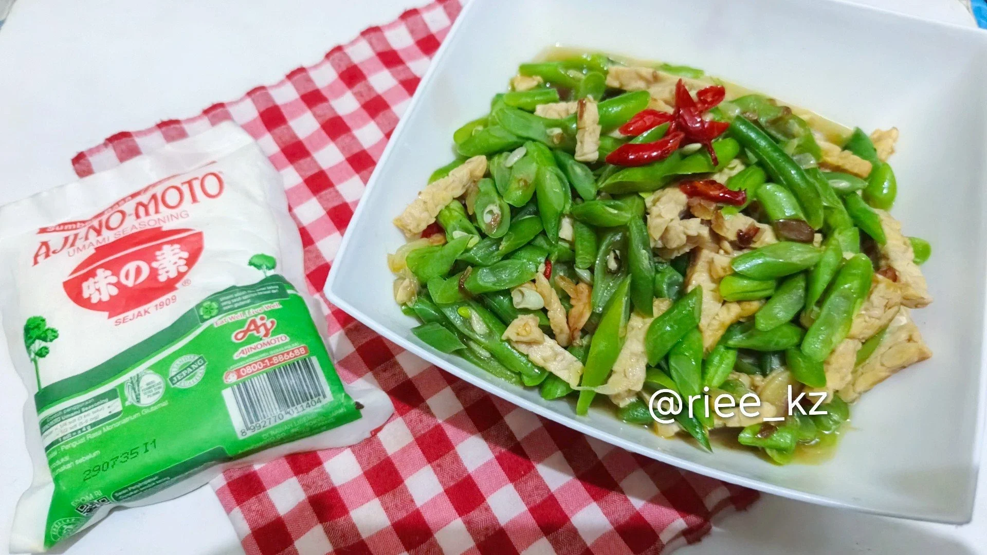 Tumis buncis ala ajinomoto 