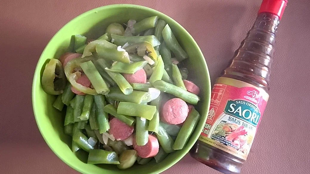 Tumis Buncis Sosis Cabe Gendot 