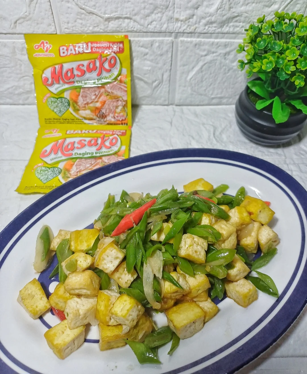 Tumis buncis tahu