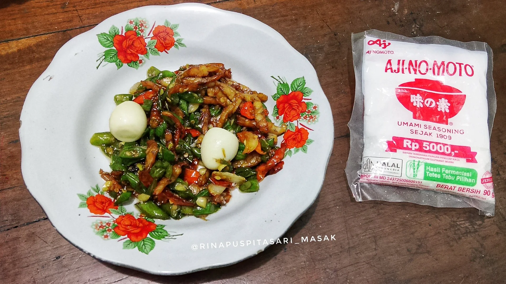 Tumis Buncis Tempe Semangit Telur Puyuh ala AJI-NO-MOTO®