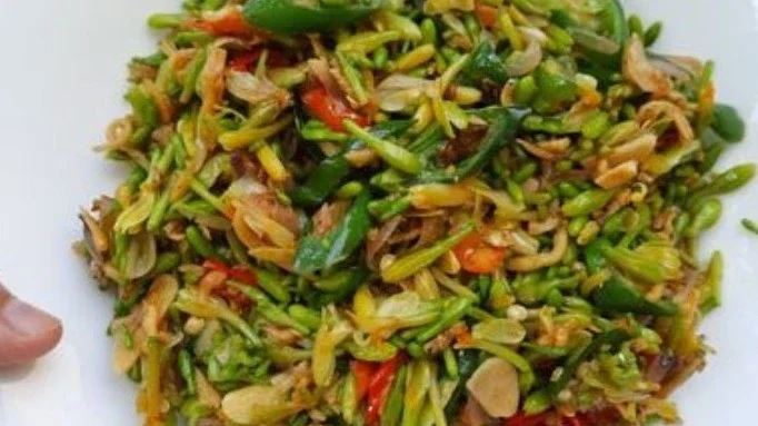 Tumis bunga pepaya anti pahit