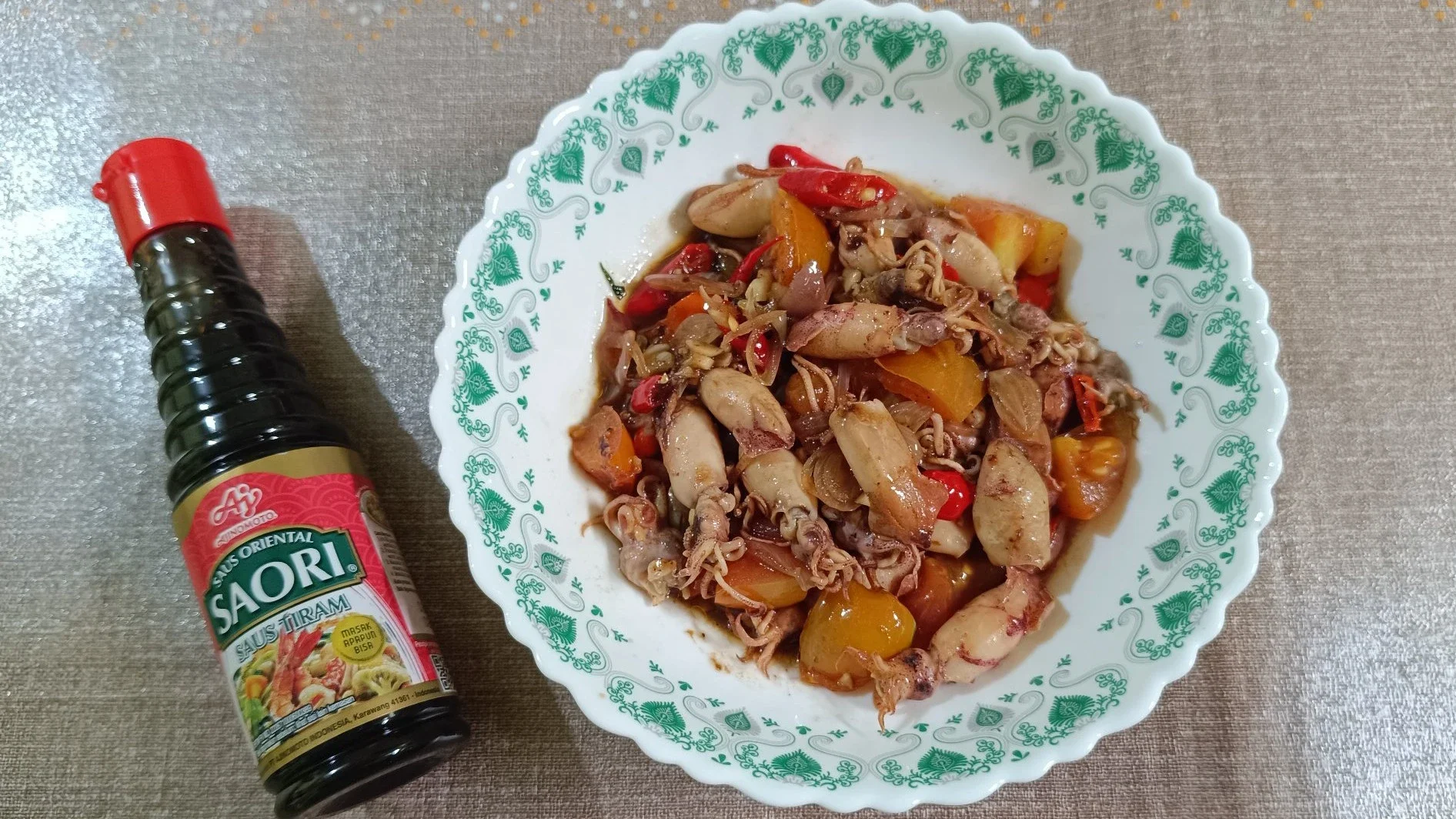 Tumis Cumi Asin Pedas