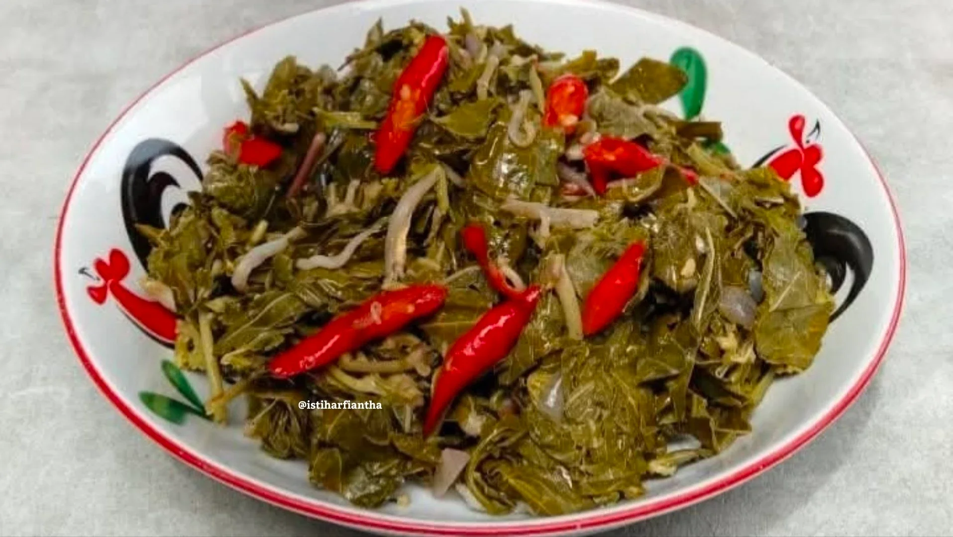 Tumis Daun Singkong Teri