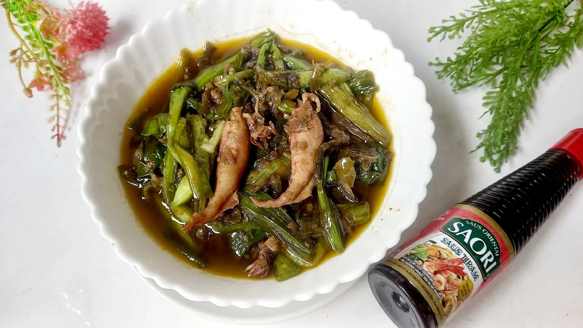 Tumis Genjer Cumi Asin Cabe Ijo 