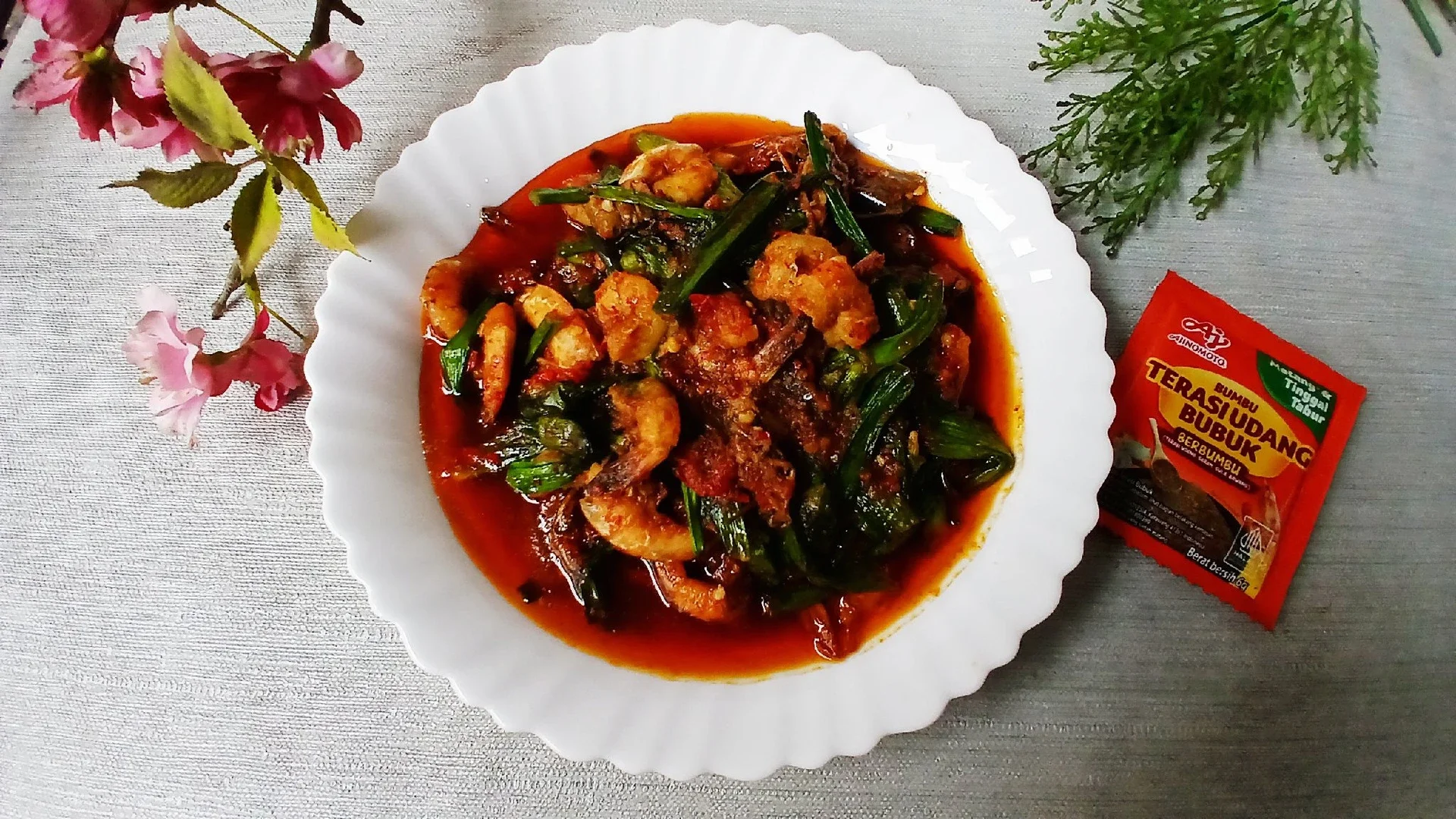 Tumis Genjer Udang Terasi  #NikmatTanpaDrama #AjinomotoTerasiUdang
