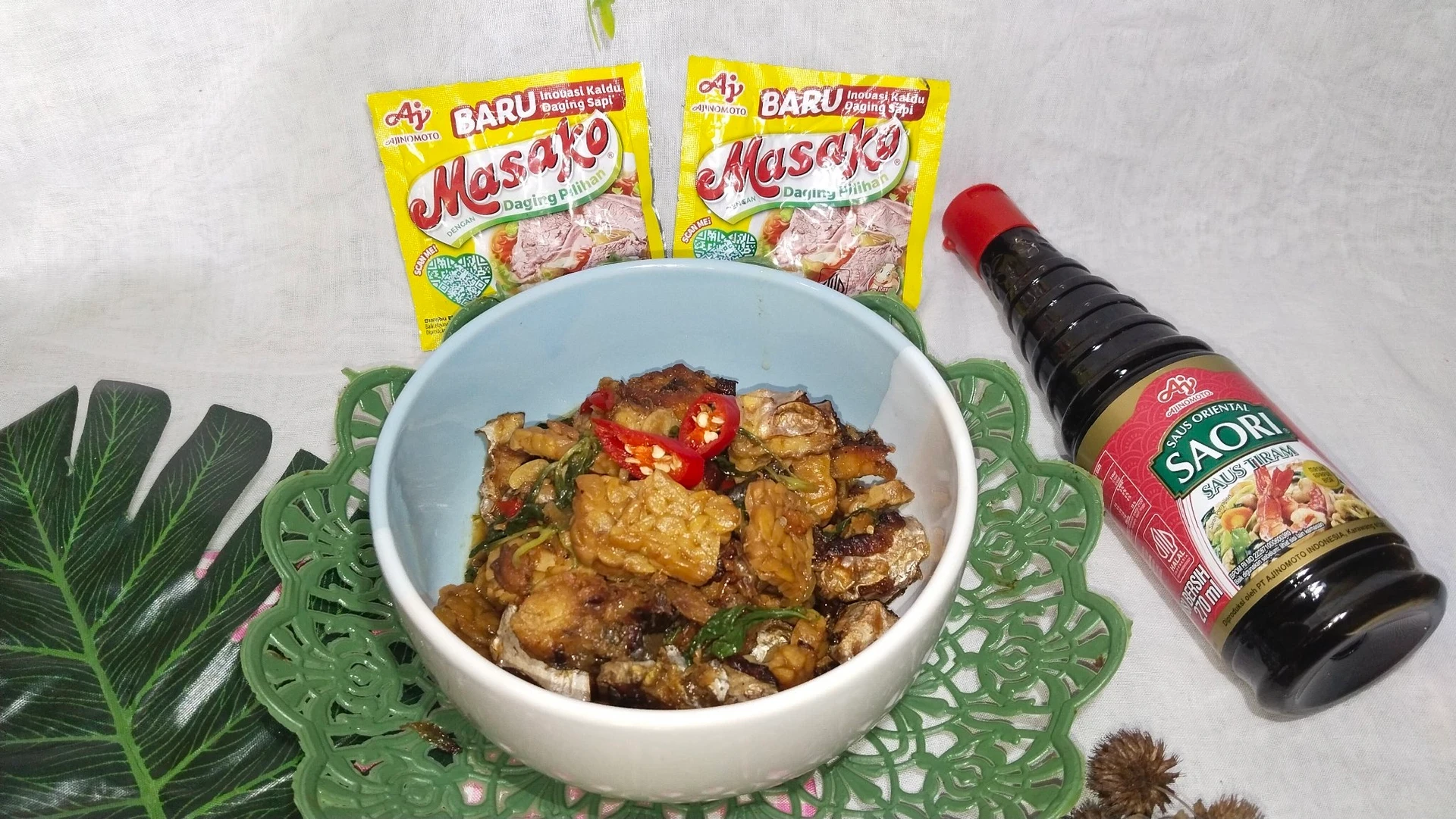 TUMIS IKAN ASAP TEMPE KEMANGI  