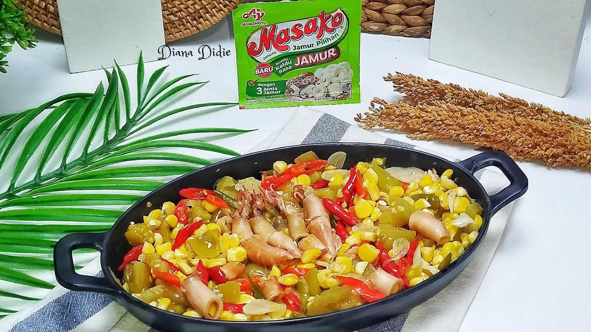 Tumis Jagung Cumi Asin ala Masako #JagungUmami