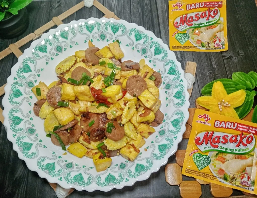 Tumis Jagung Muda Bakso Tahu
