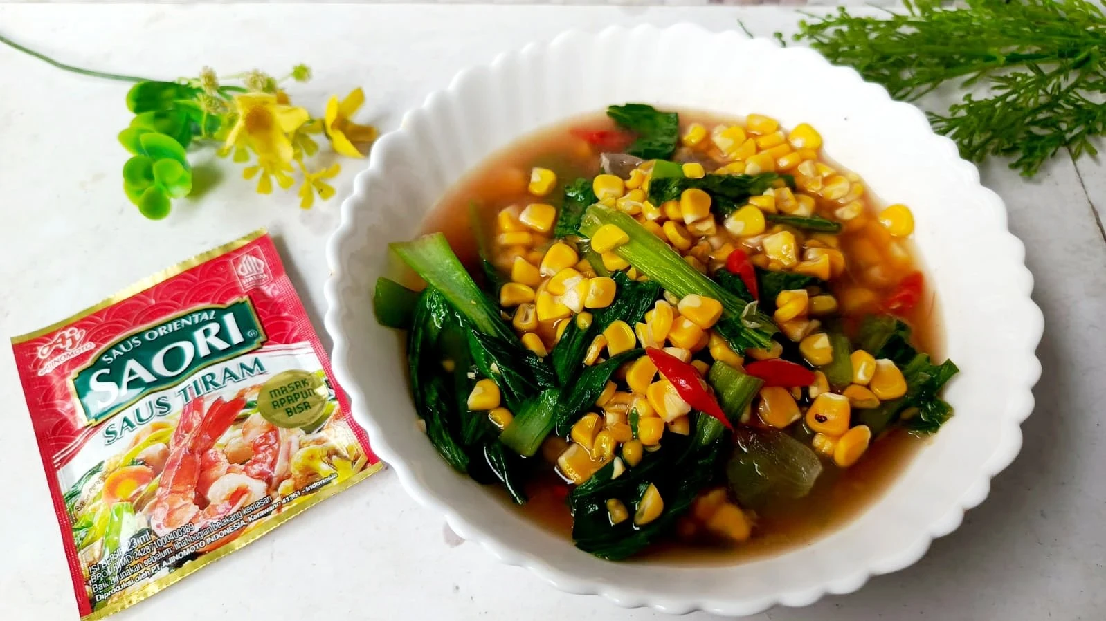 Tumis Jagung Pakcoy Tiram 