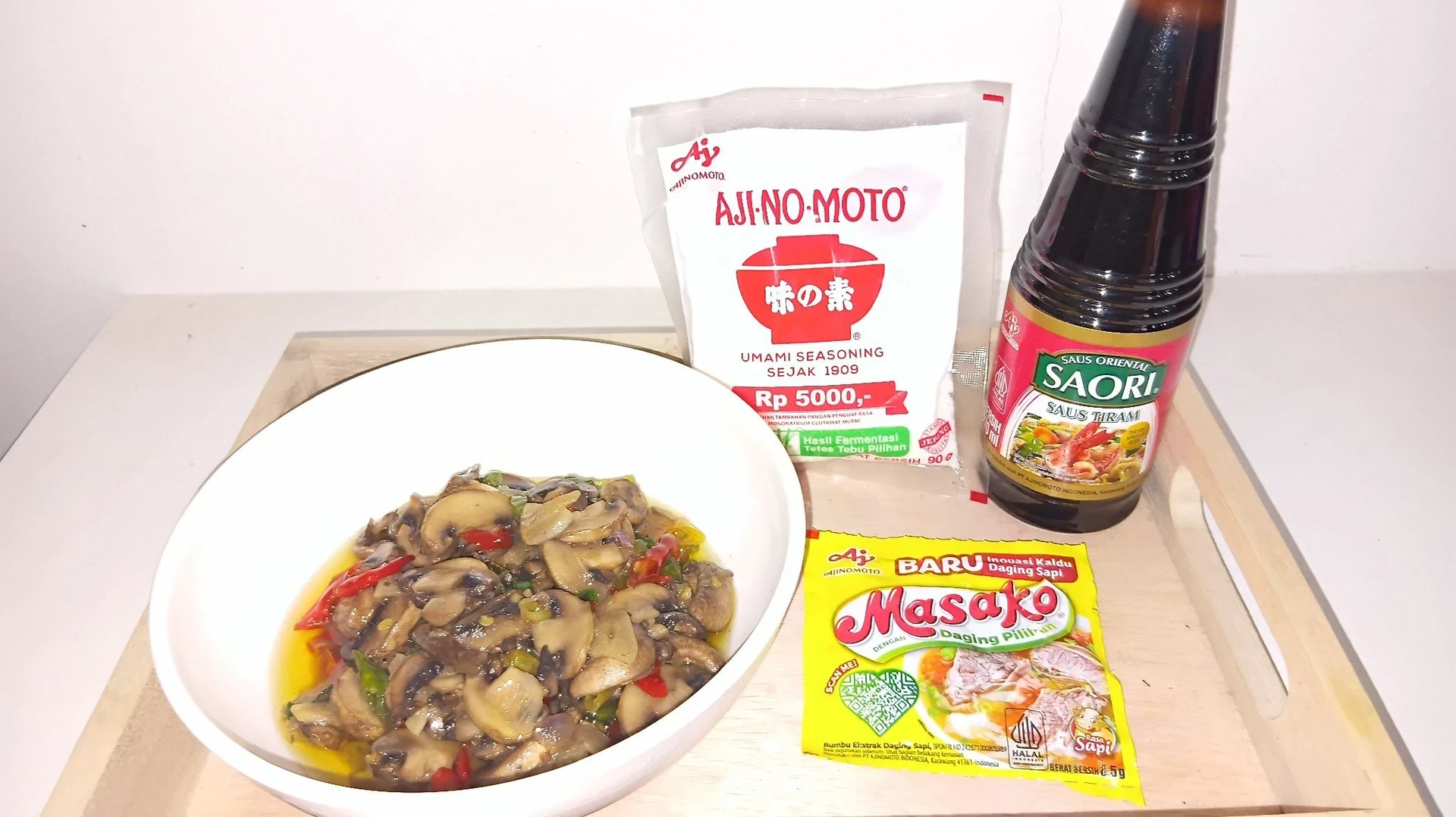 tumis jamur kancing ala Ajinomoto 