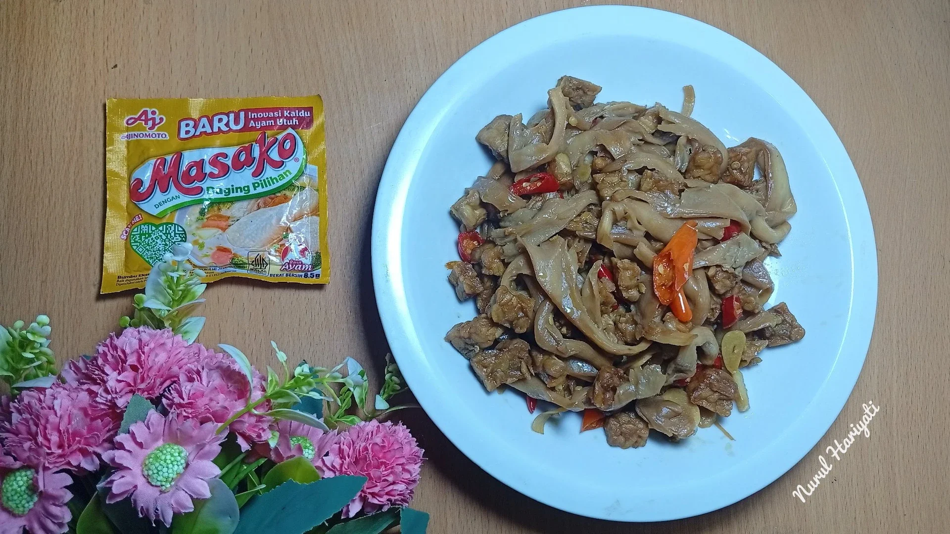 Tumis Jamur Tempe Pedas Manis