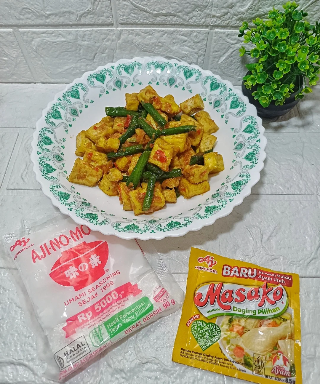 Tumis Kacang Panjang Tahu