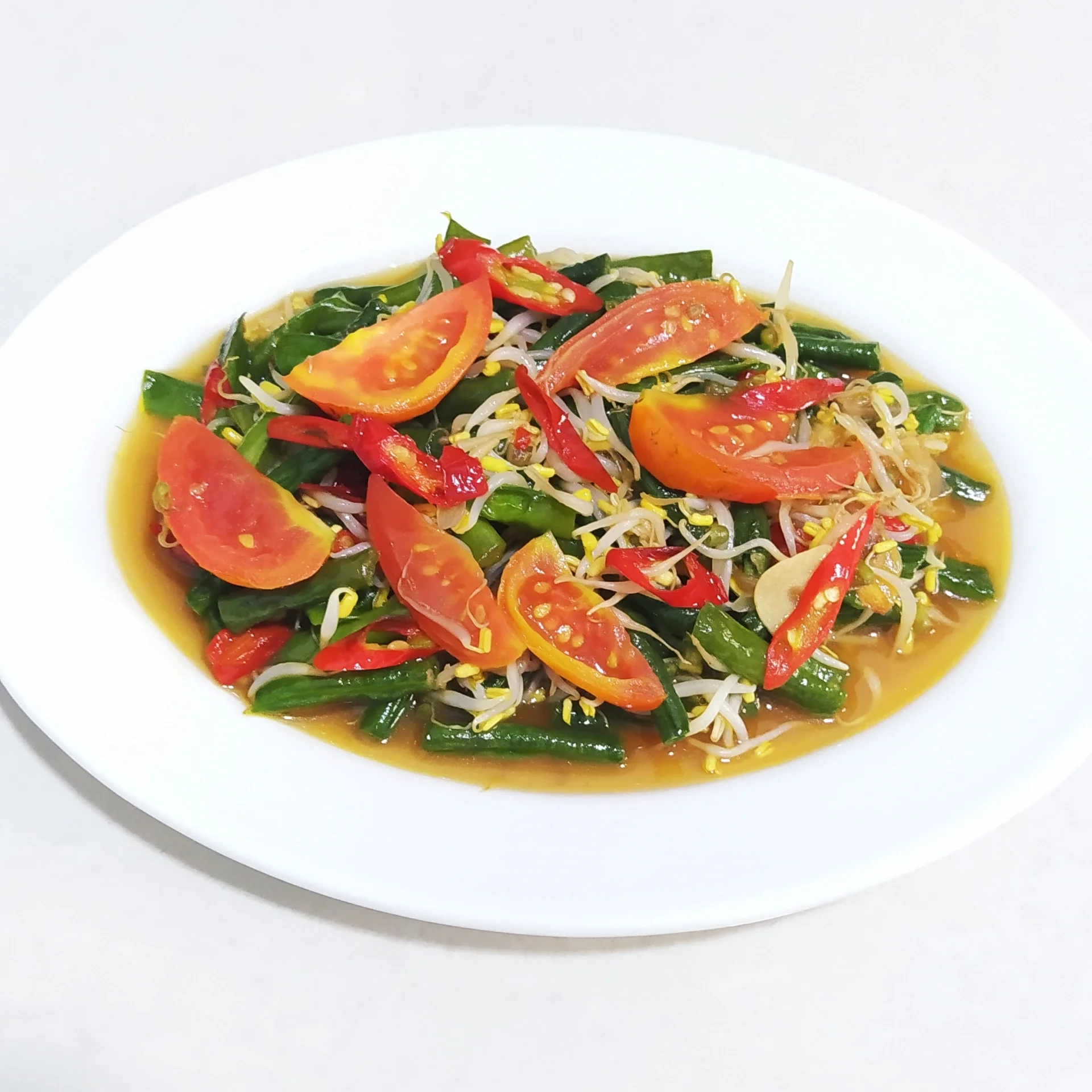 Tumis Kacang Panjang Tauge