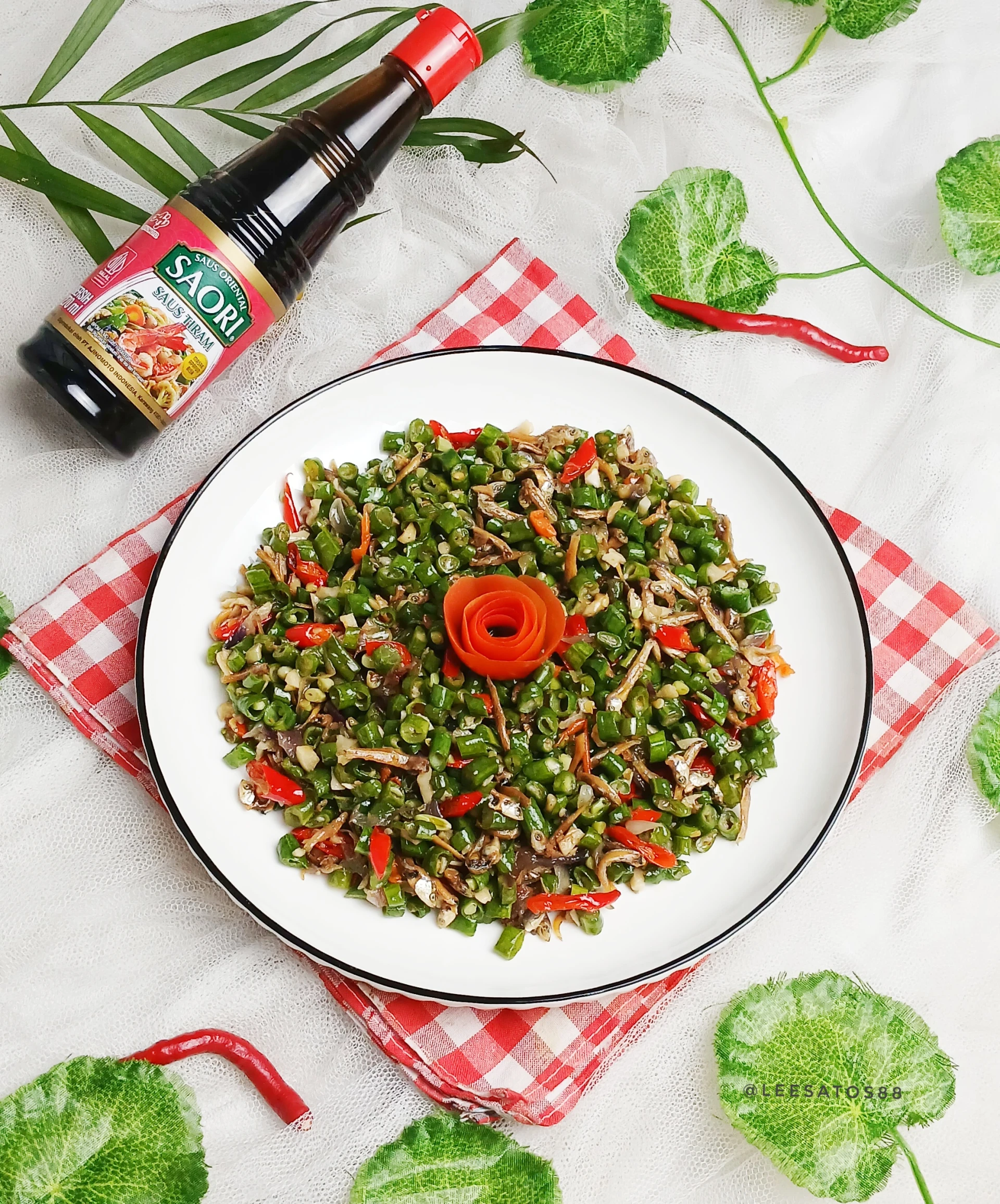 TUMIS KACANG PANJANG TERI NASI