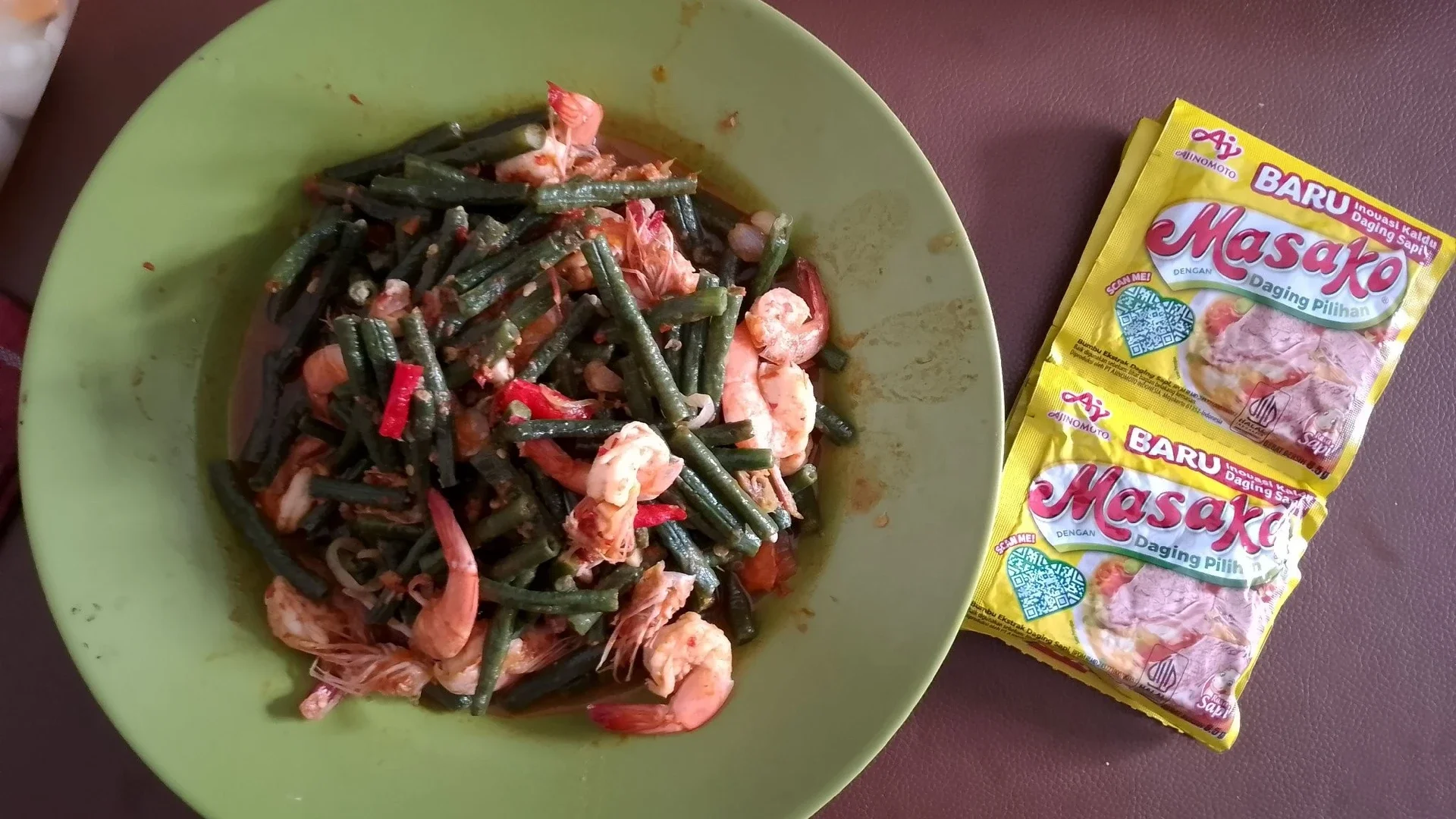 Tumis kacang panjang udang ala Masako ®
