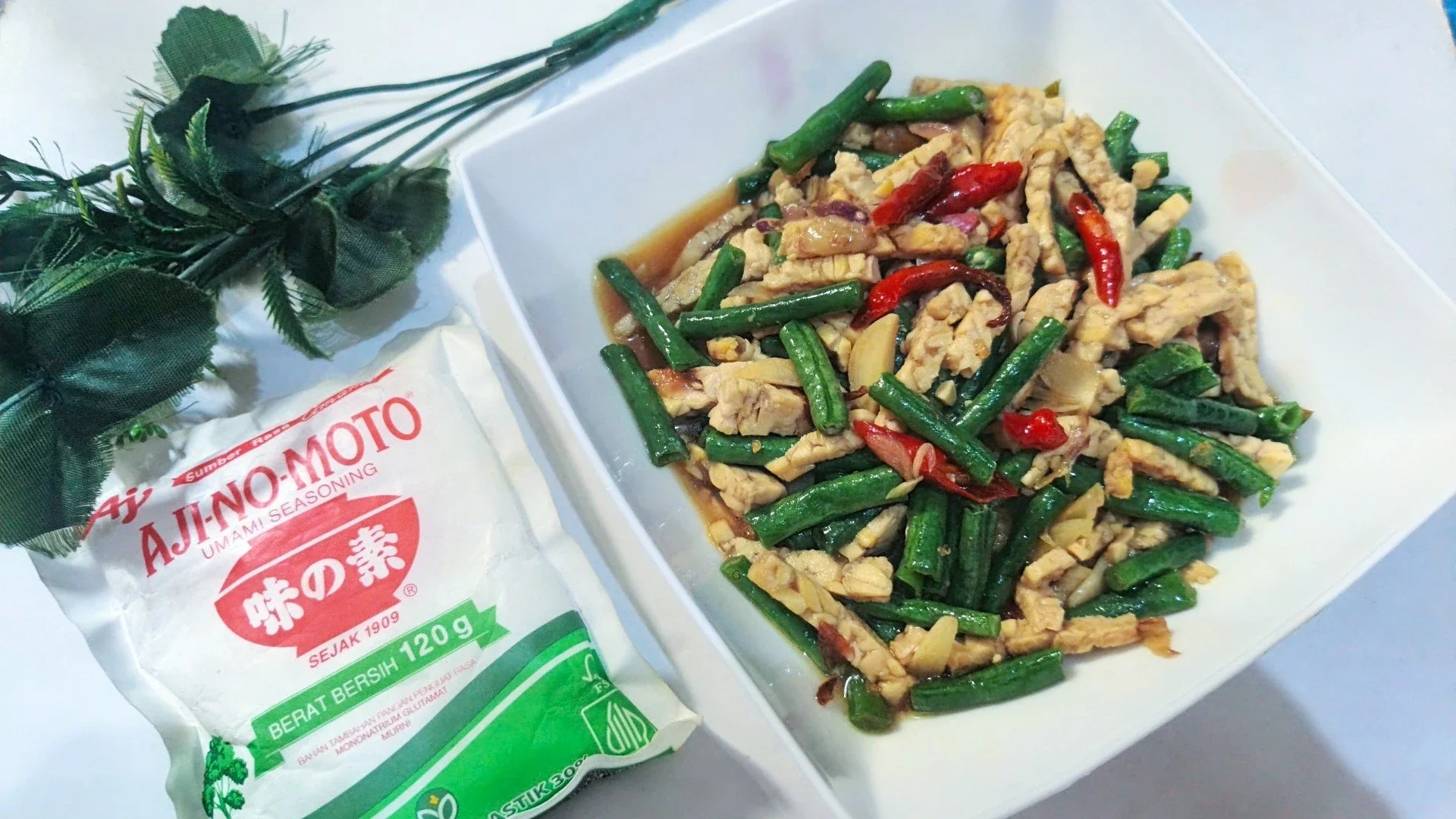Tumis kacang panjang 