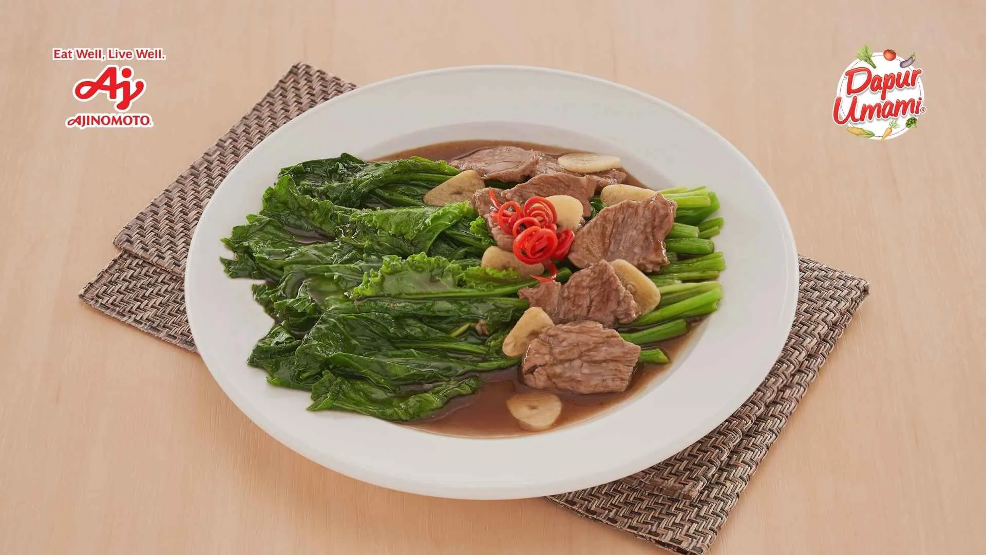 Tumis Kailan Sapi Saus Tiram Ala SAORI®