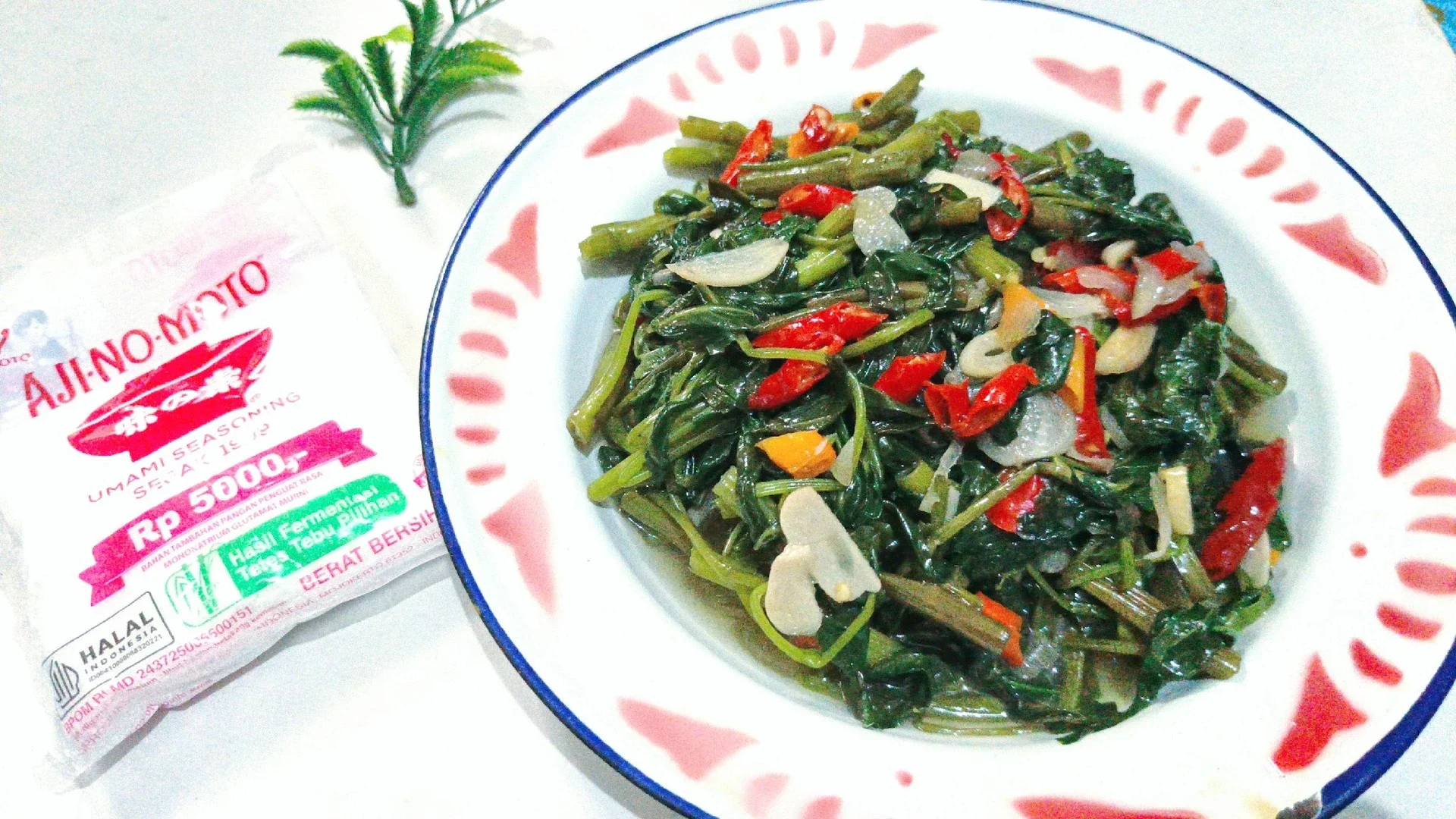 Tumis kangkung ala ajinomoto