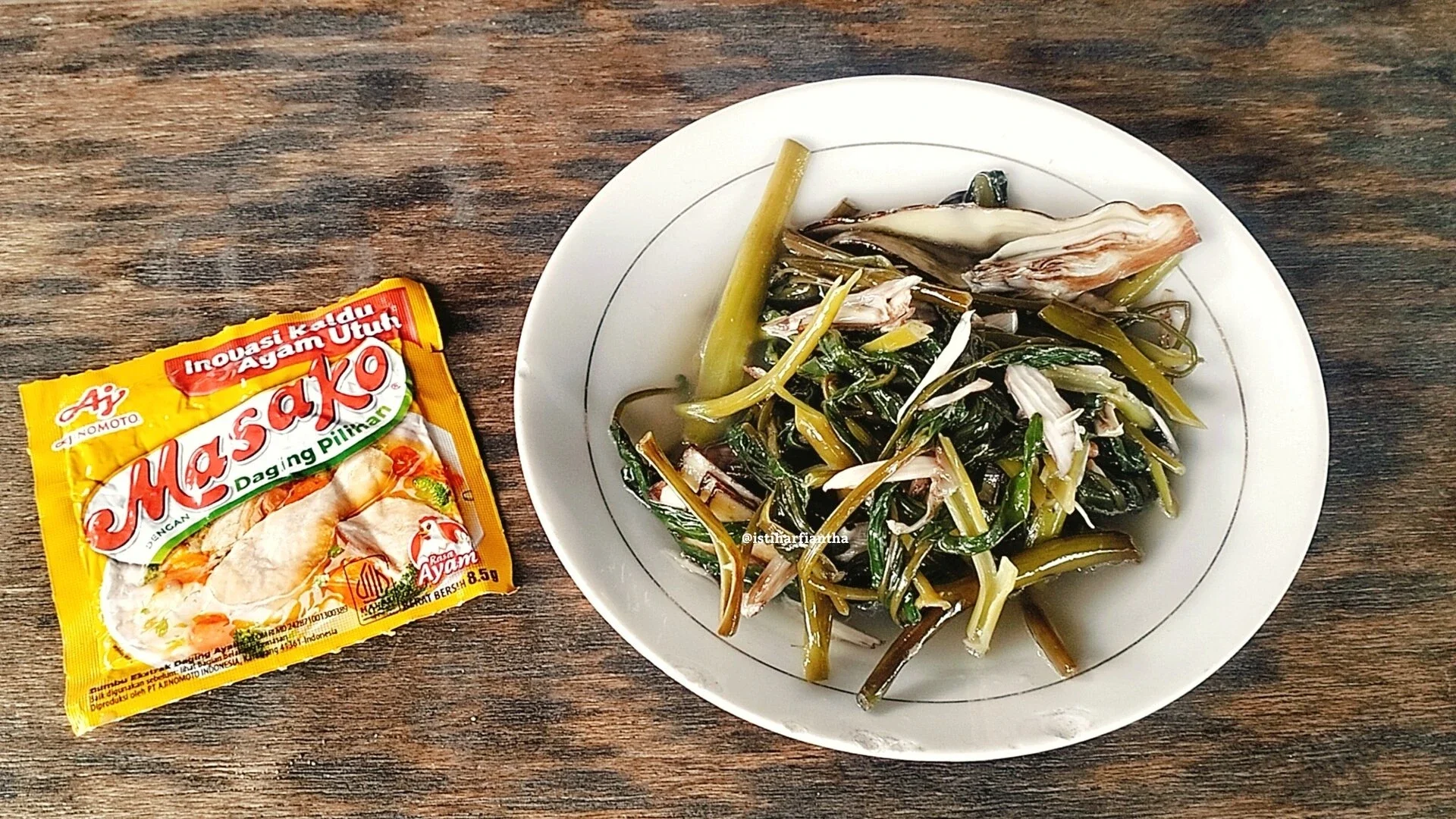 Tumis Kangkung Jantung Pisang ala MASAKO®