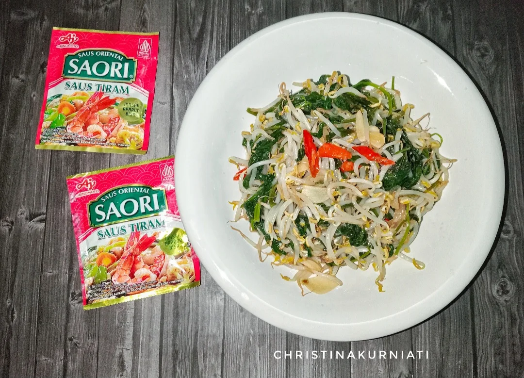 Tumis Kangkung Tauge Saori