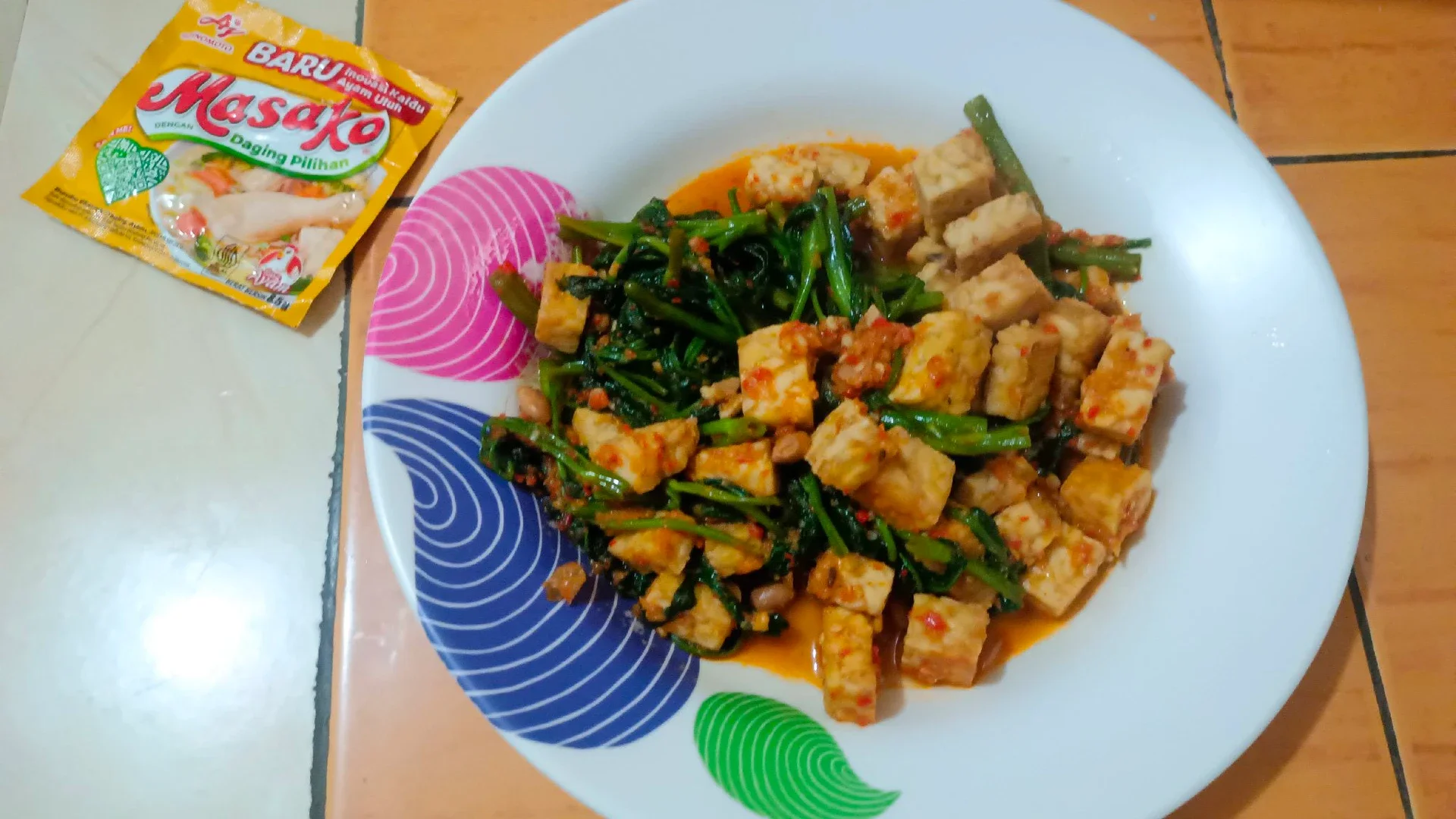 Tumis Kangkung Tempe Rebon