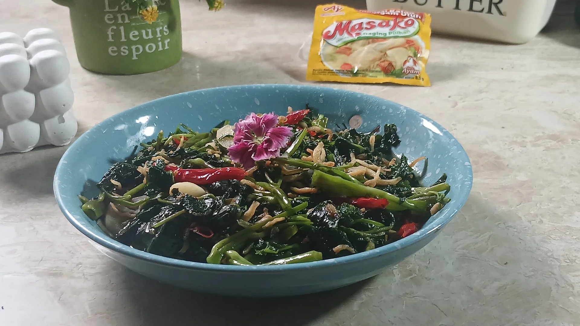 Tumis Kangkung Teri Medan