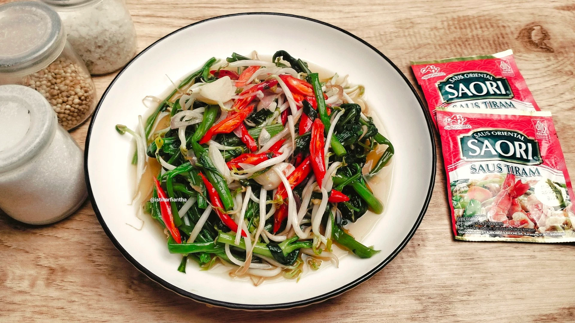 Tumis Kangkung Toge ala Saori 