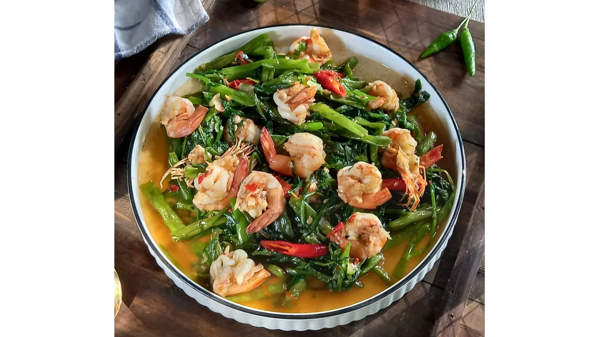 Tumis Kangkung Udang