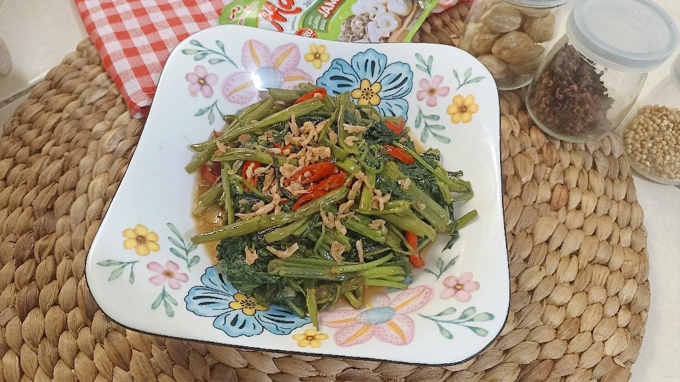 Tumis Kangkung Udang Rebon