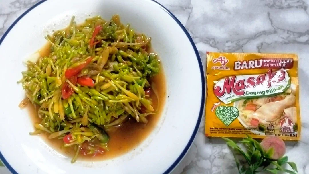 Tumis kembang pepaya 