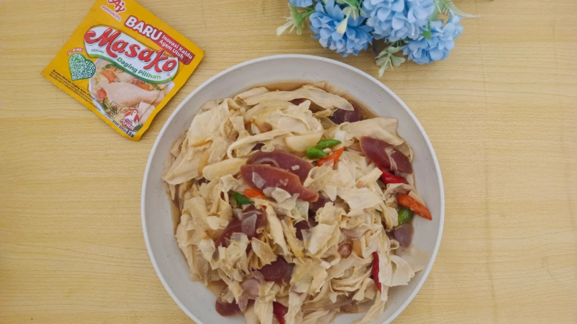 Tumis Kembang Tahu Sosis