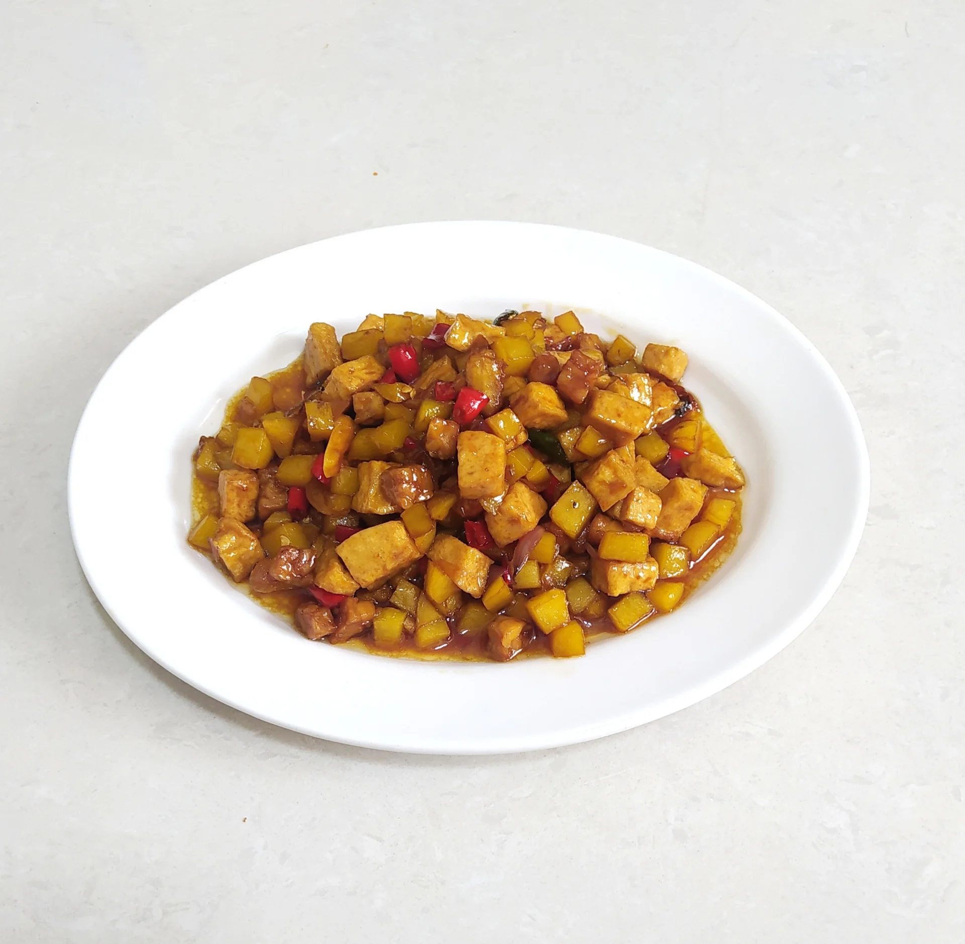 Tumis Kentang Tahu Tempe Kecap