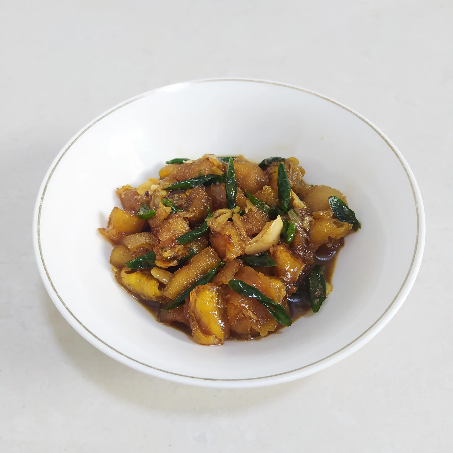 Tumis Kikil Cabai Hijau