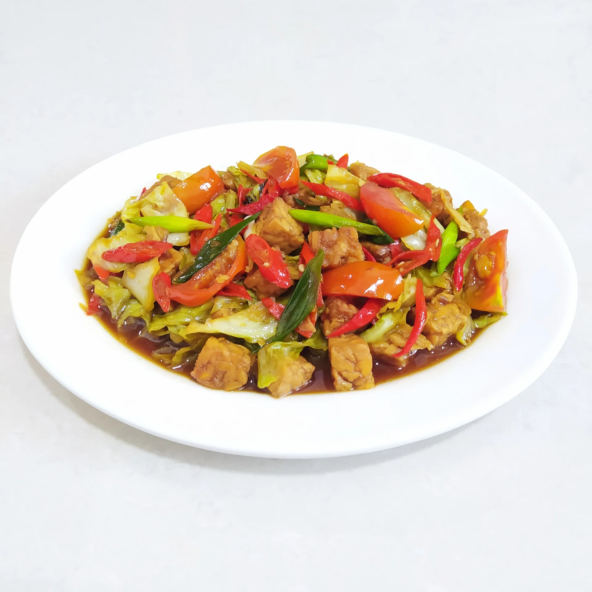 Tumis Kol Tempe Kecap
