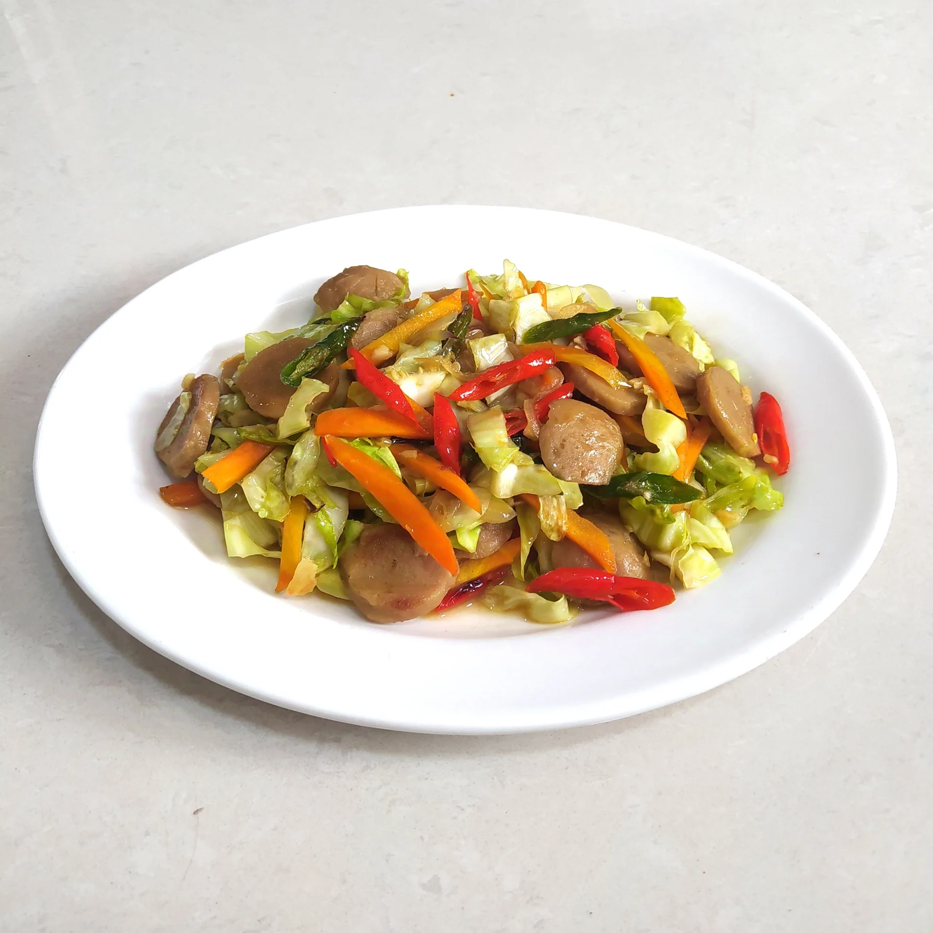 Tumis Kol, Wortel Dan Bakso