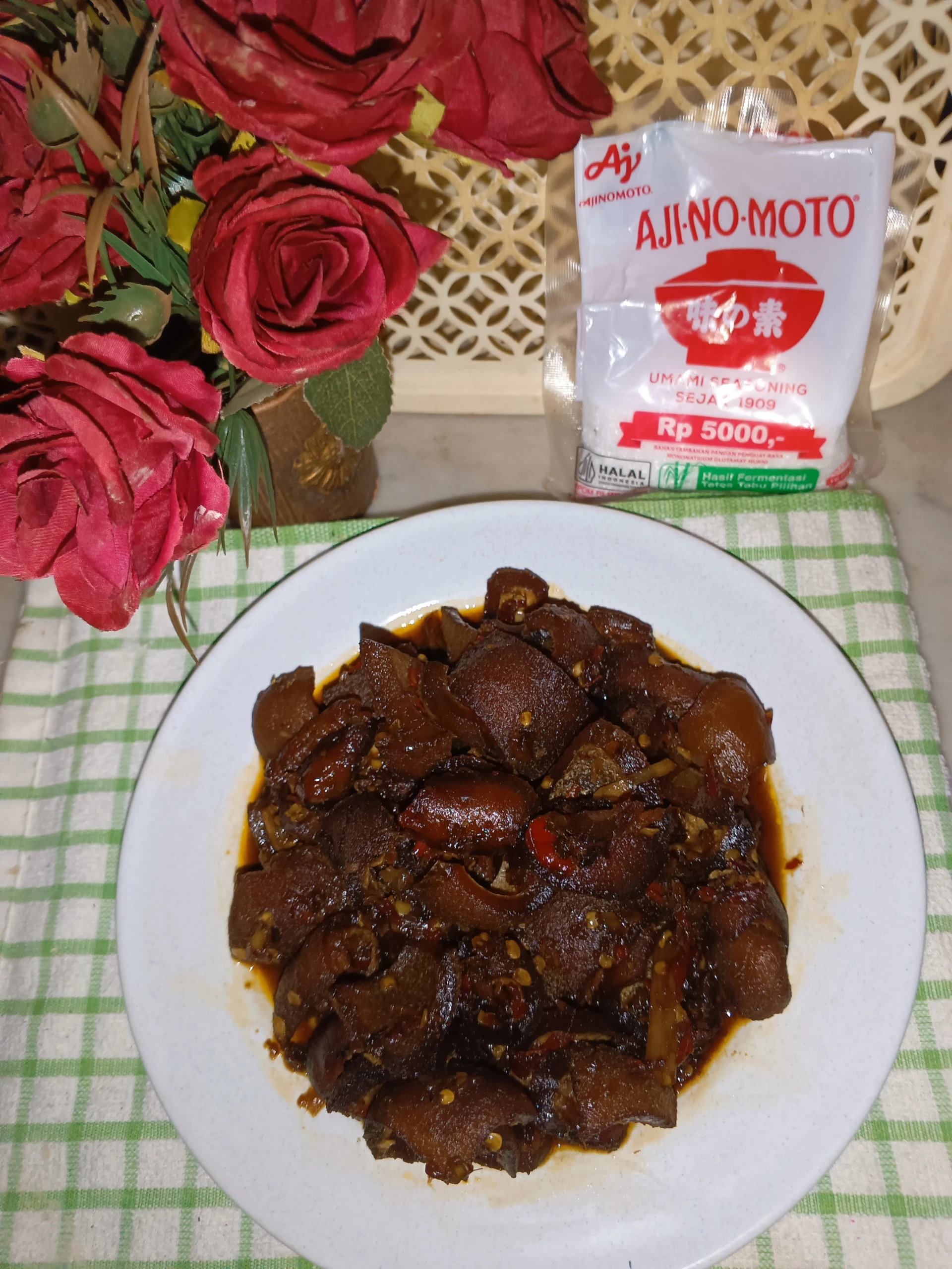 Tumis Kulit Sapi Kecap Pedas