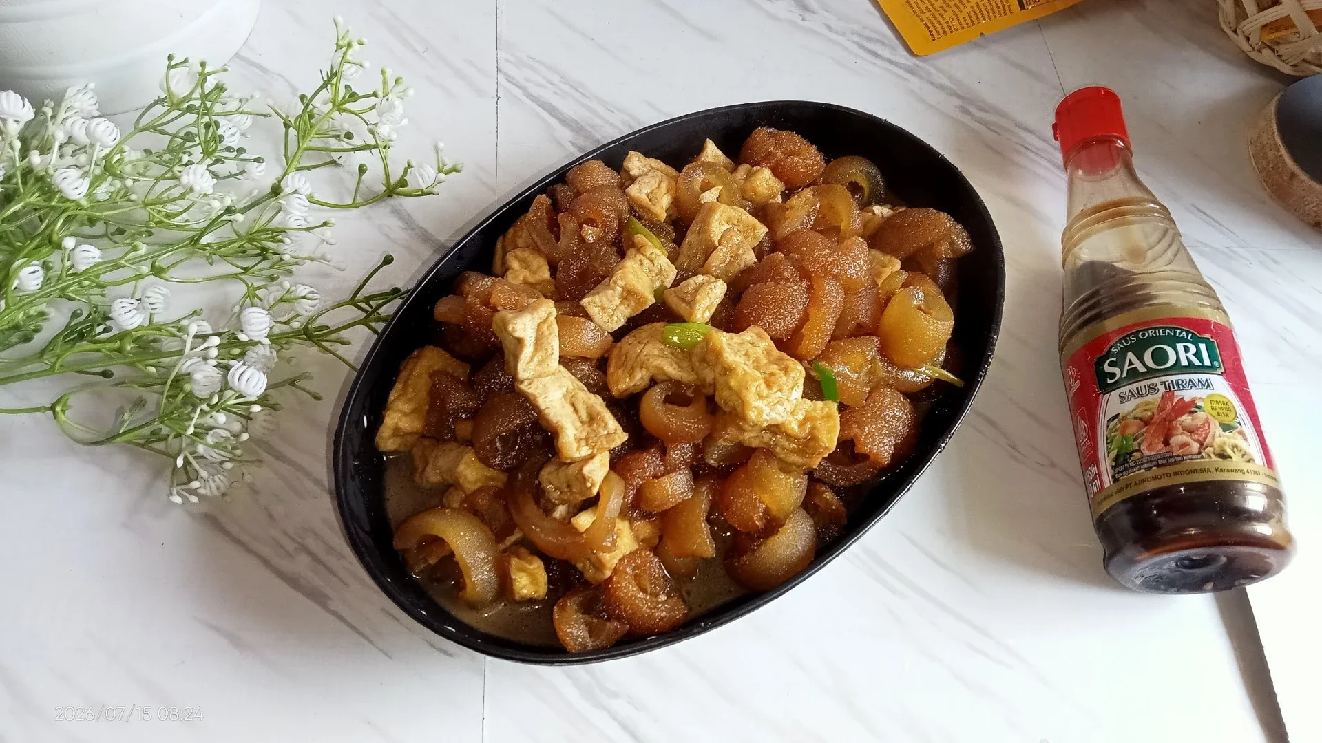 Tumis Kulit Tahu Oriental 