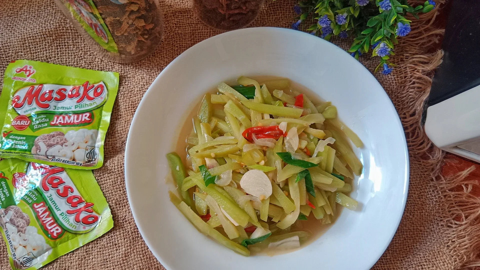 Tumis Labu Siam Ala Masako Jamur