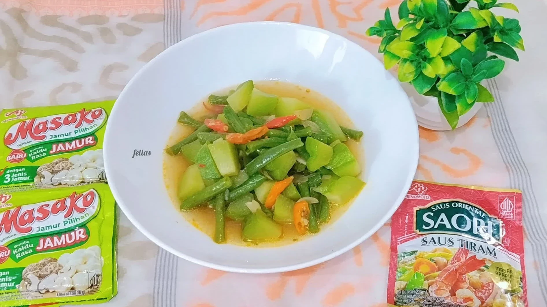 Tumis Labu Siam Kacang Panjang