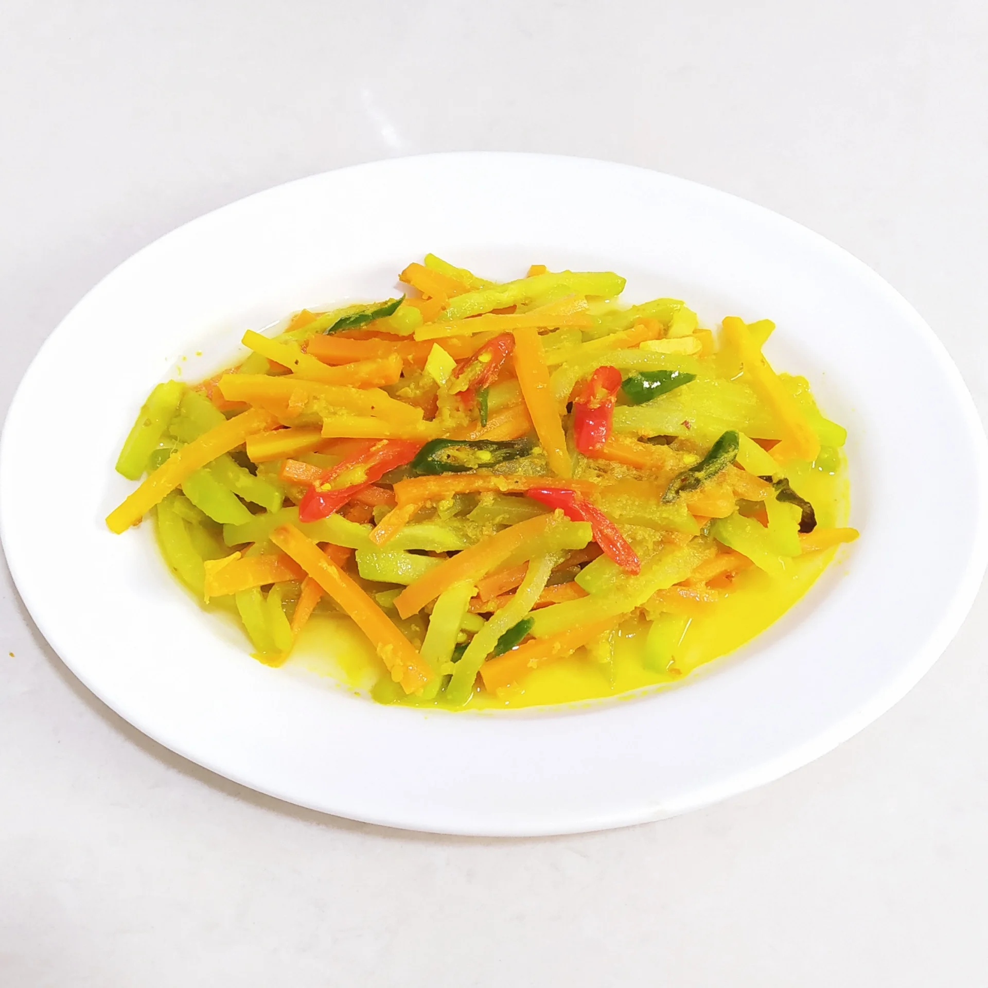 Tumis Labu Siam Wortel Bumbu Kuning