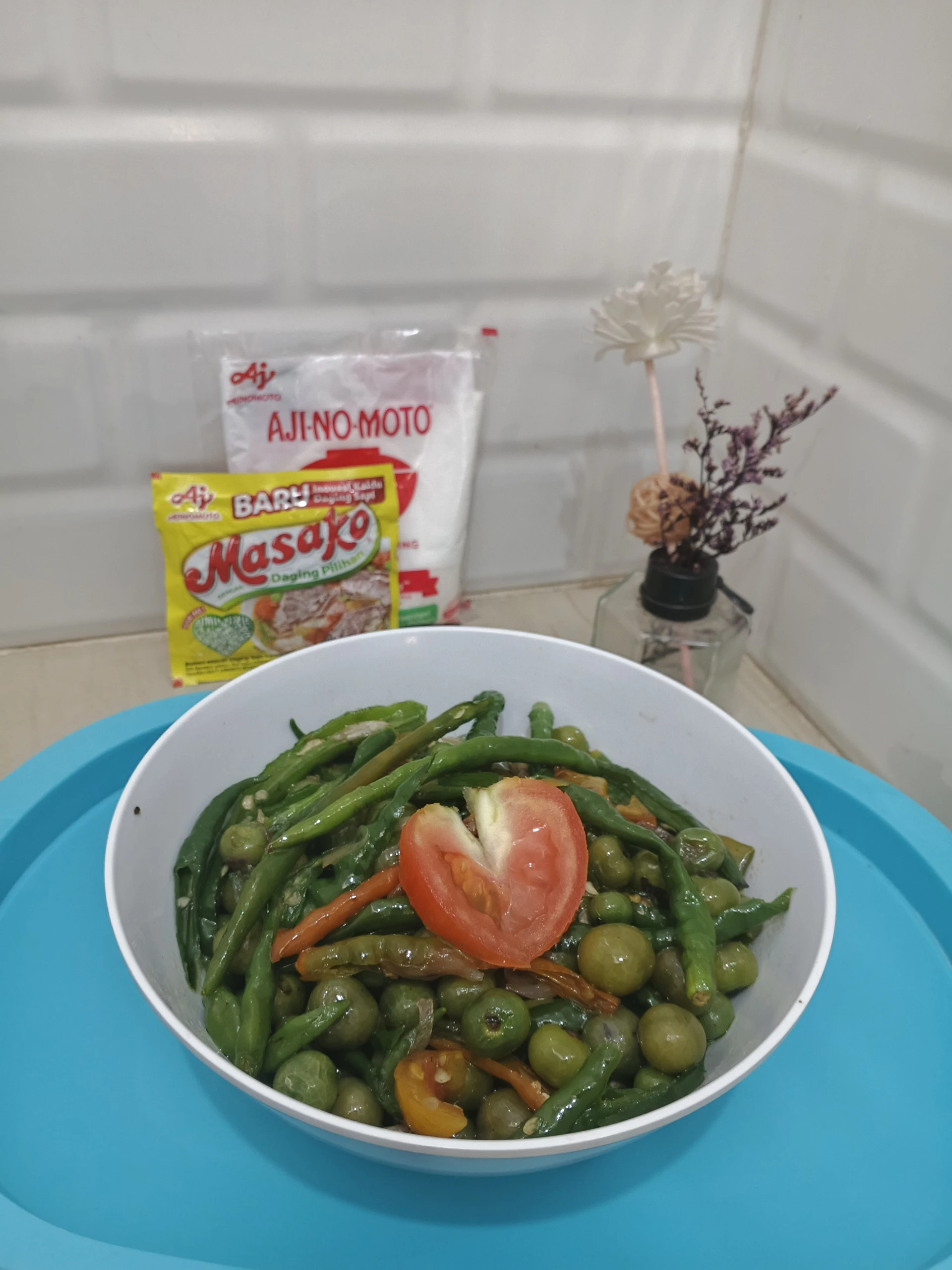 Tumis lenca cabe ijo keriting