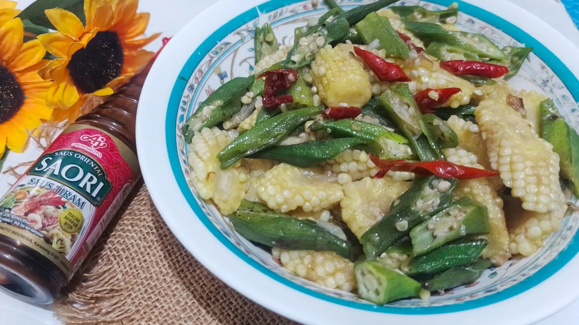 Tumis Okra Putren