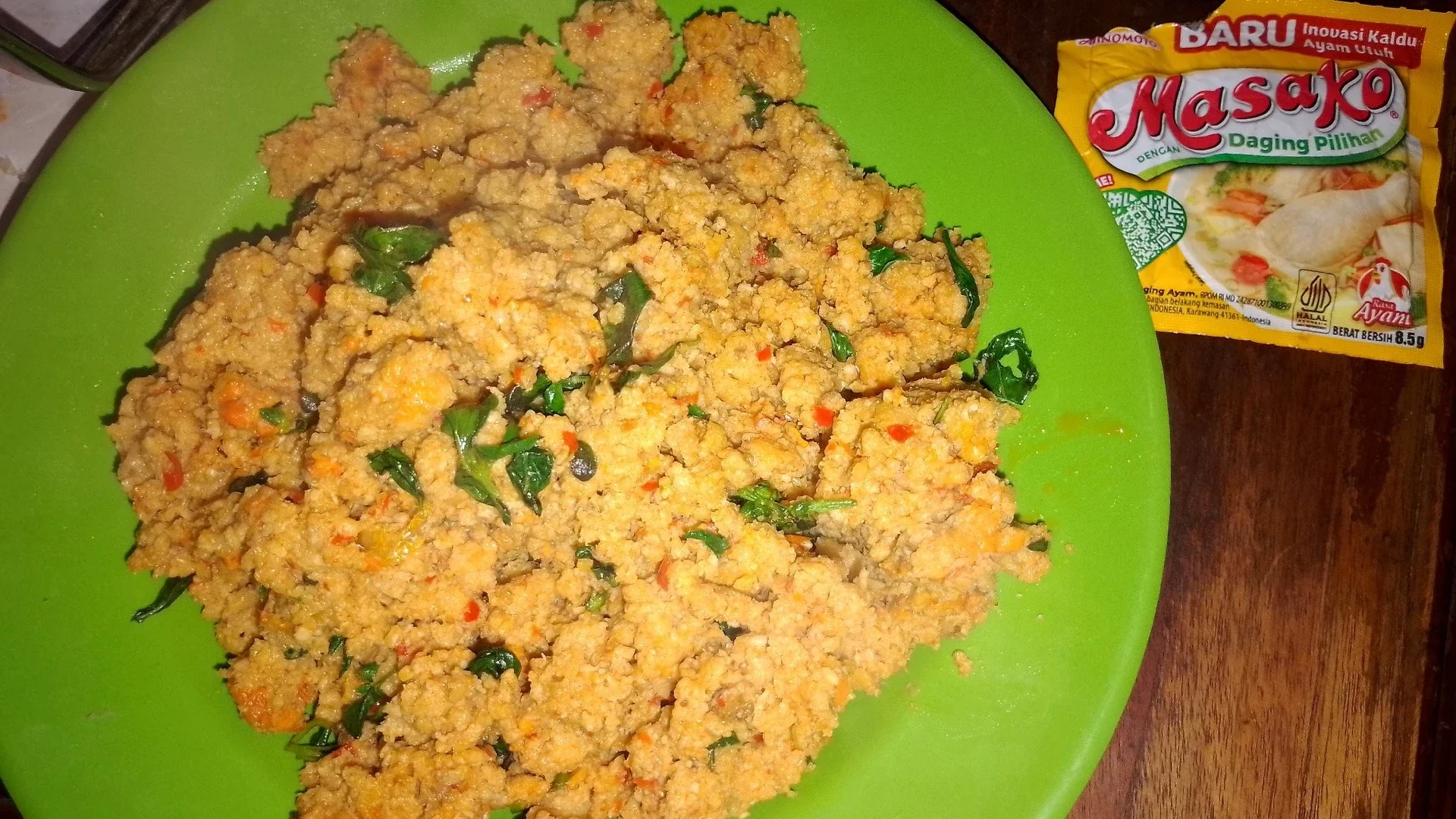 Tumis Oncom Kemangi