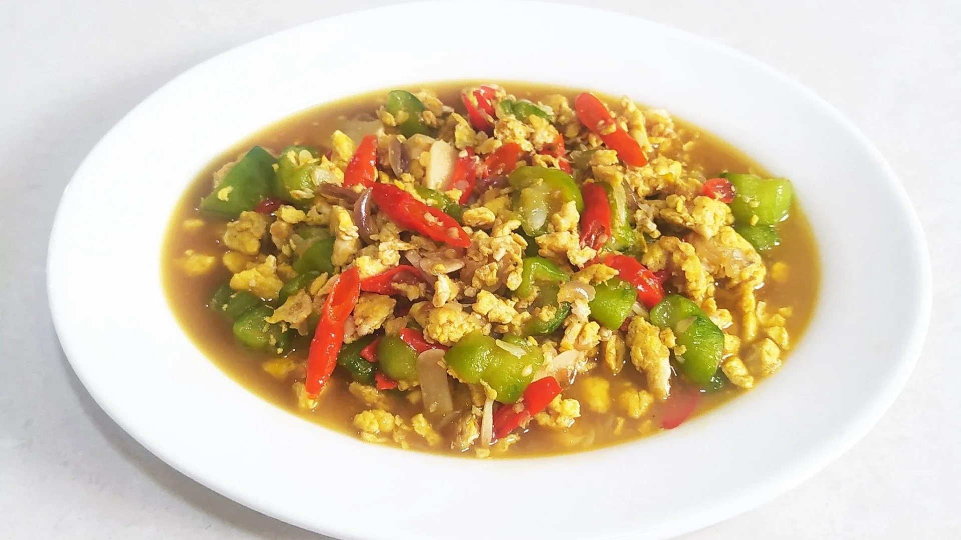 Tumis Oyong Telur