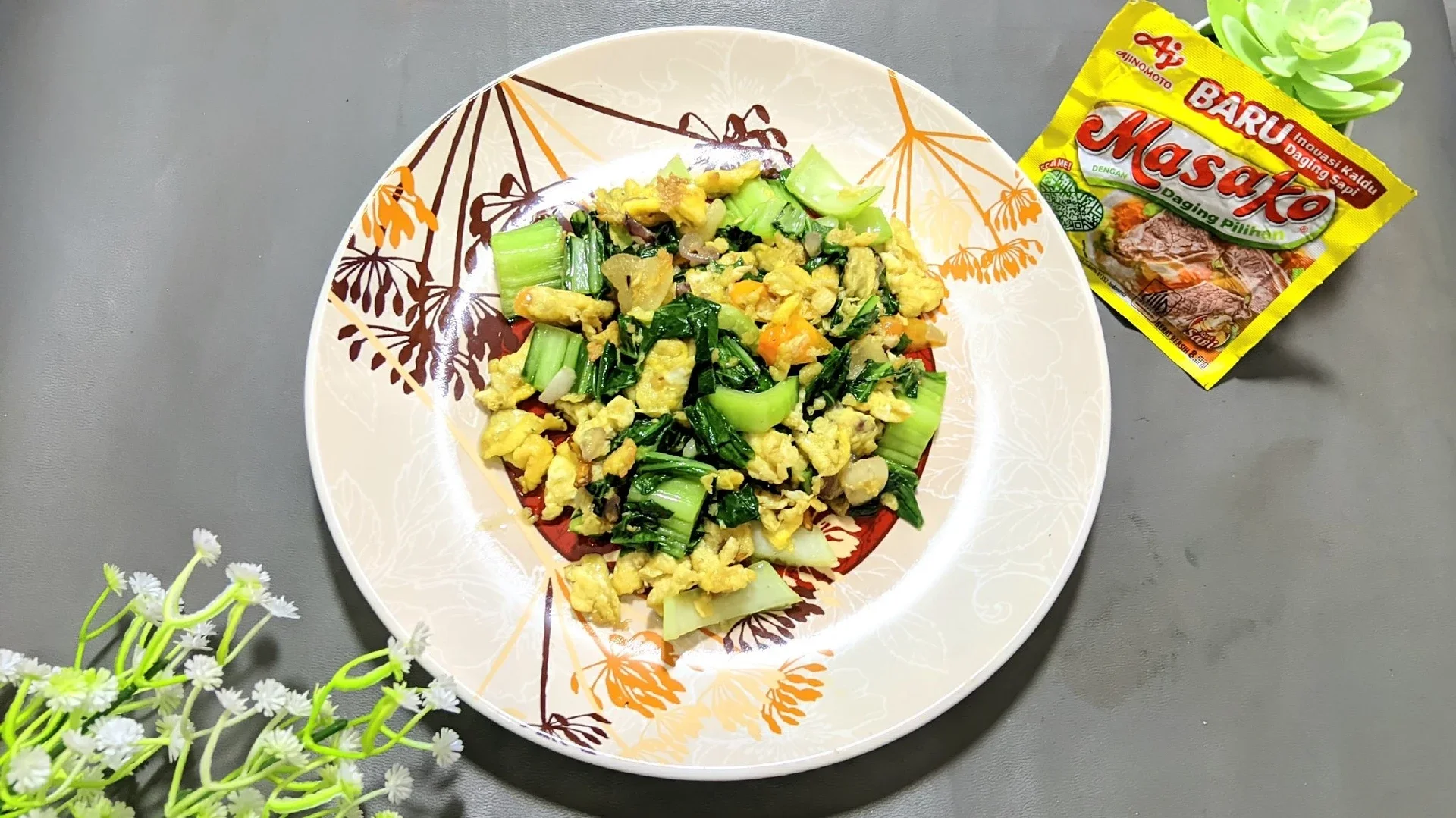 Tumis Pakcoy Telur